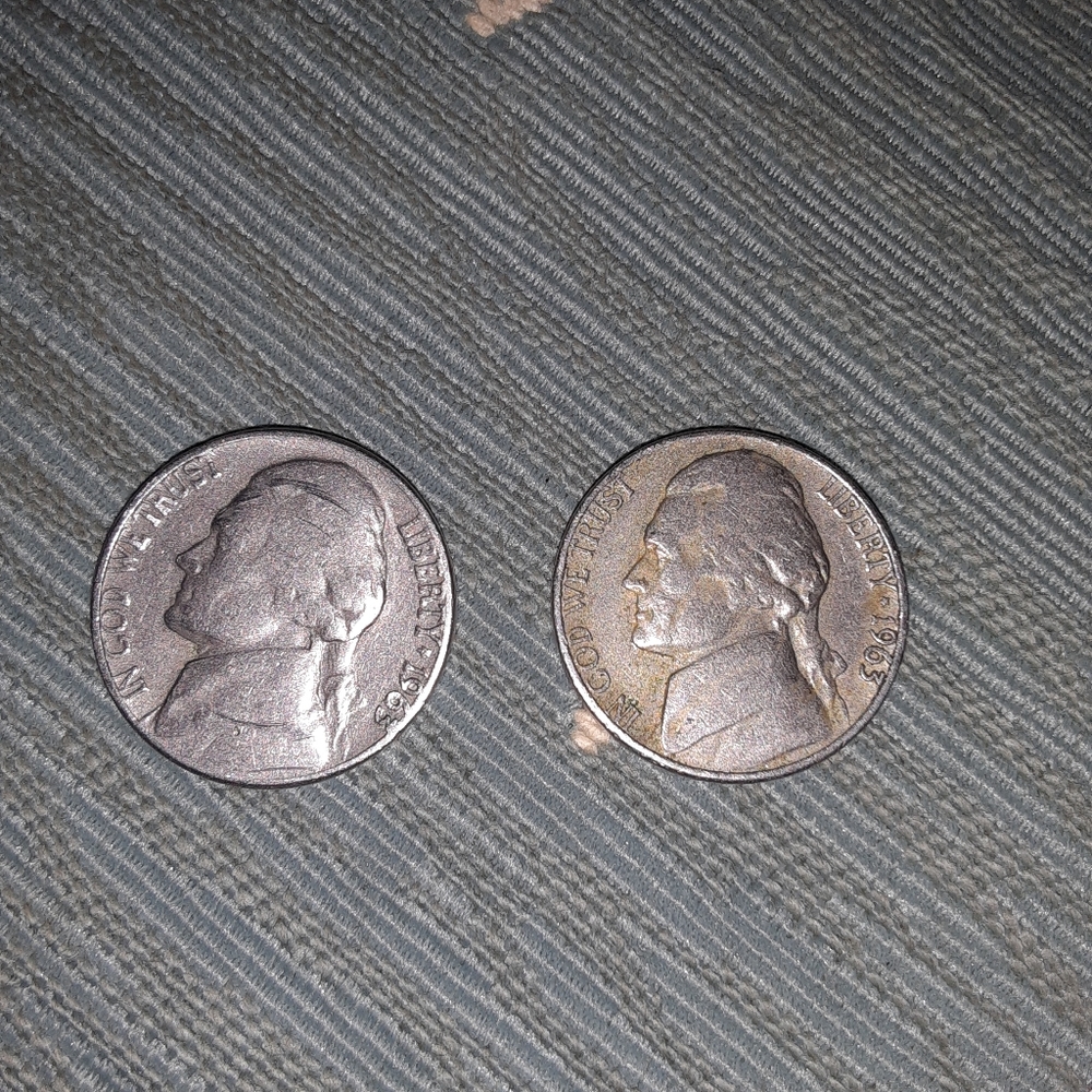 2, 1963D Jefferson nickel